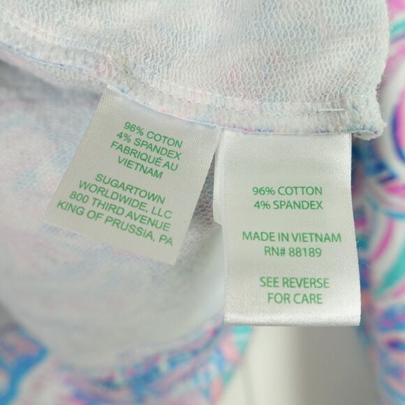 Lilly Pulitzer Leona Full Zip Womens Activewear Jacket SZ XS Sea Shell Tropical - Picture 9 of 15